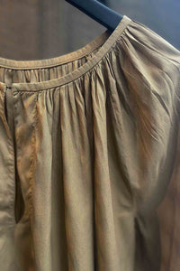 NICOLA SCREEN poete shirt original gathered | antique bronze