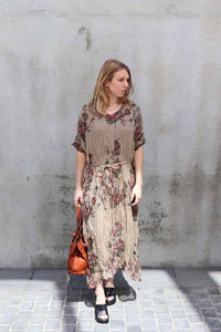 NICOLA SCREEN v dress french floral | antique