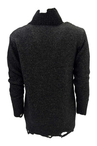 NEVER ENOUGH italian knit sweater alpaca blend | black