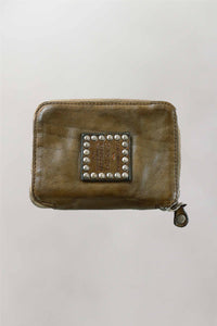 CAMPOMAGGI wallet + studs + strass | military