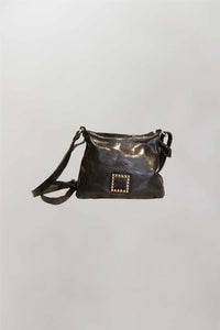CAMPOMAGGI crossbody bag small + studs | black