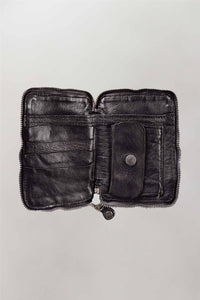CAMPOMAGGI wallet + studs + strass | black